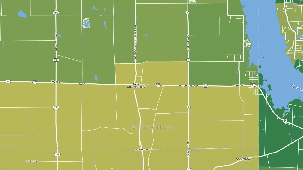 44093, OH Map of Vehicle Theft Rates