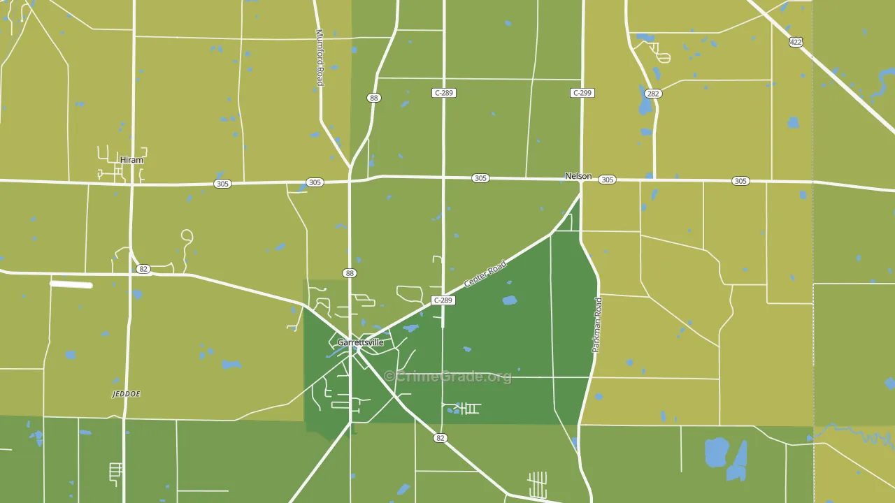 44231, OH Map of Vehicle Theft Rates