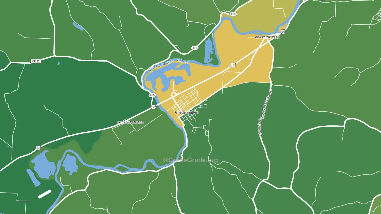 44629, OH Map of Vehicle Theft Rates