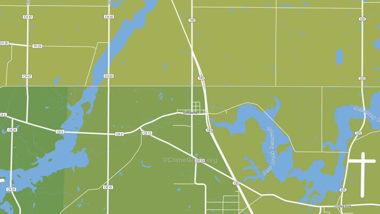 44640, OH Map of Vehicle Theft Rates