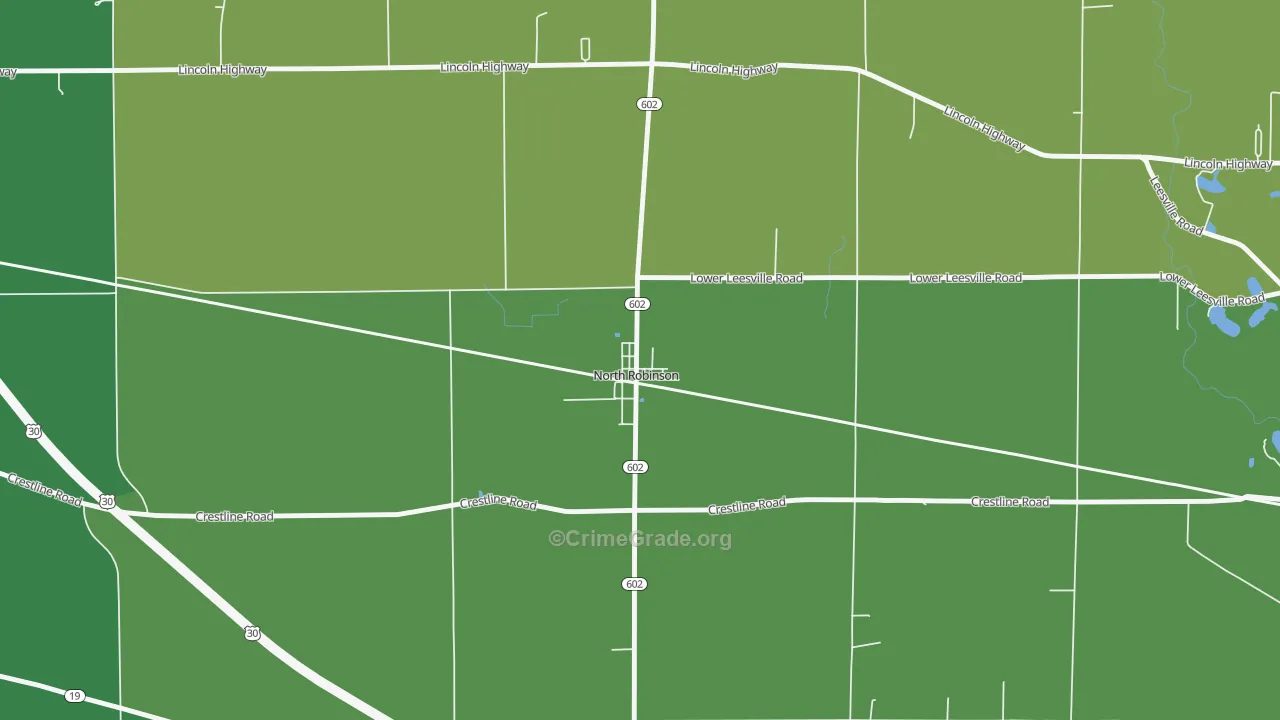 44856, OH Map of Vehicle Theft Rates