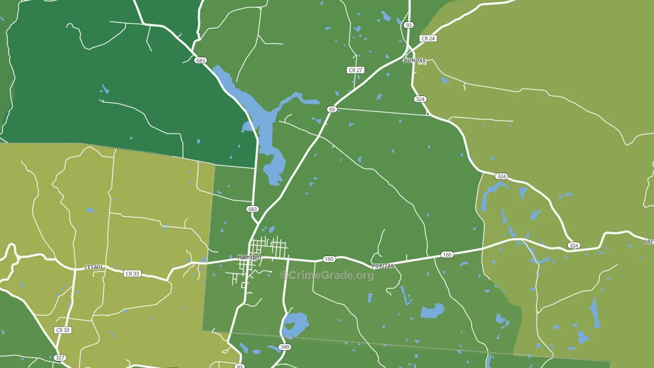 45634, OH Map of Vehicle Theft Rates