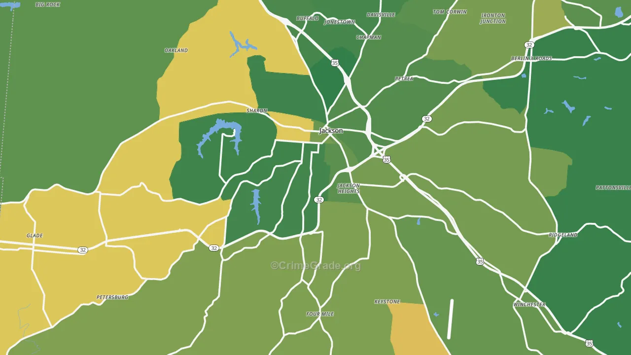 45640, OH Map of Vehicle Theft Rates