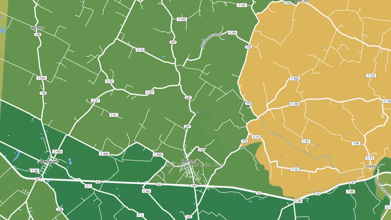 45679, OH Map of Vehicle Theft Rates