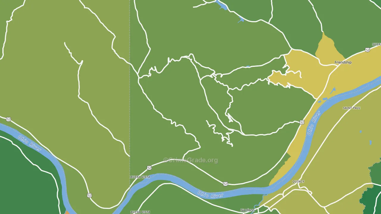 45684, OH Map of Vehicle Theft Rates