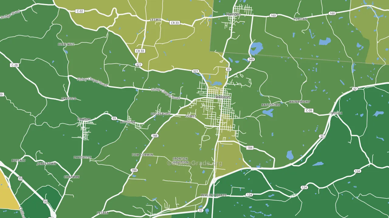 45692, OH Map of Vehicle Theft Rates