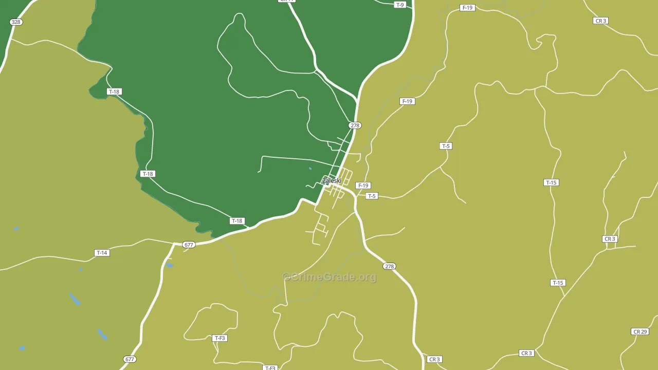 45698, OH Map of Vehicle Theft Rates