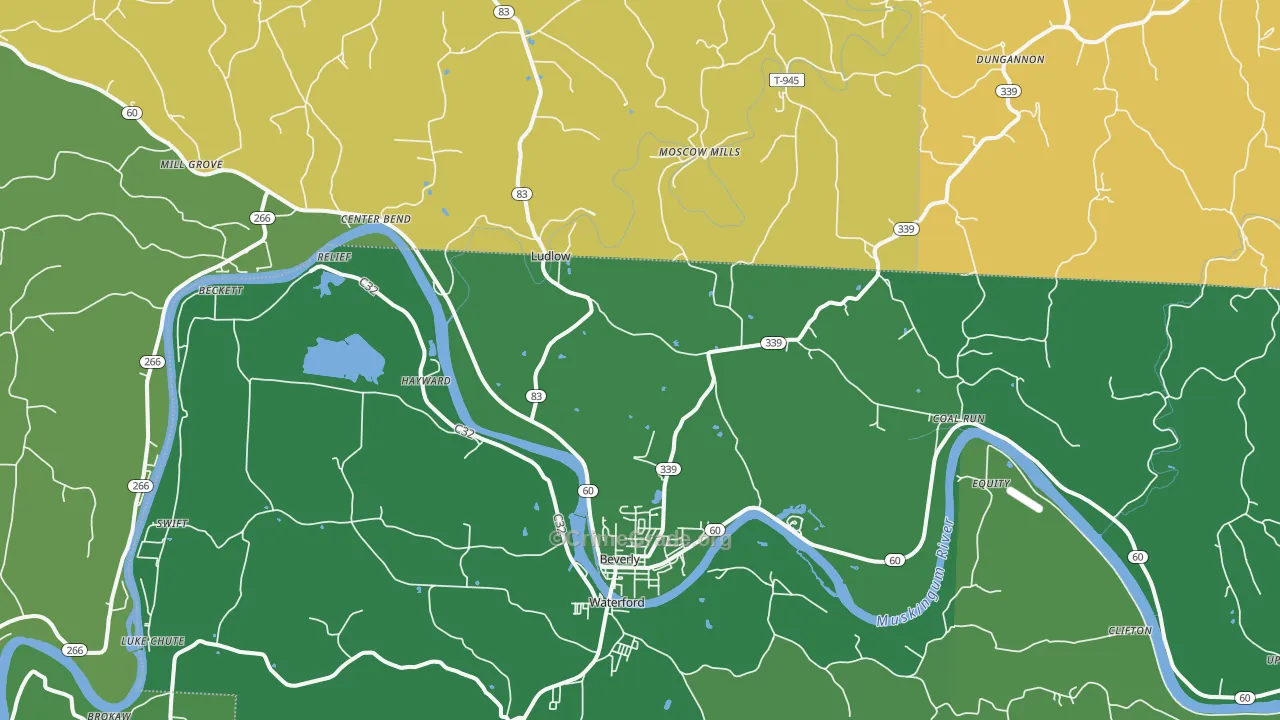 45715, OH Map of Vehicle Theft Rates
