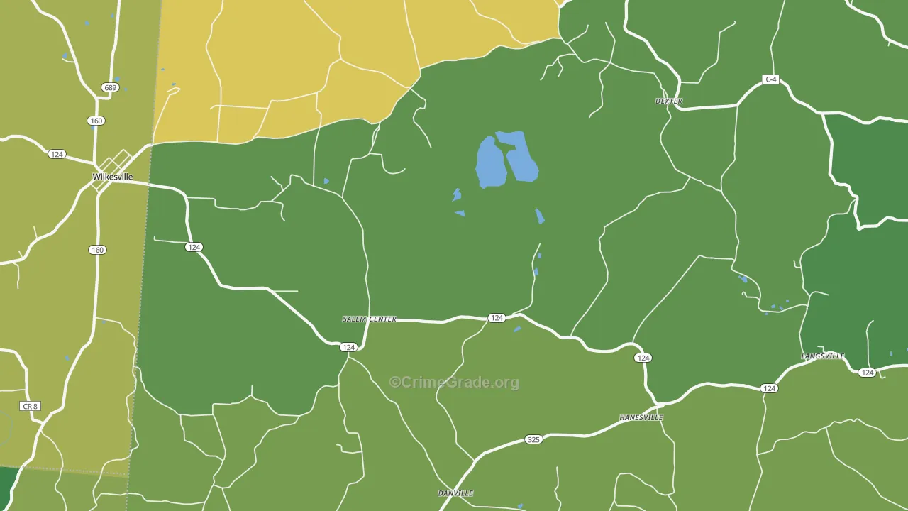 45741, OH Map of Vehicle Theft Rates