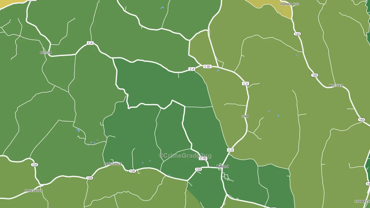 45775, OH Map of Vehicle Theft Rates