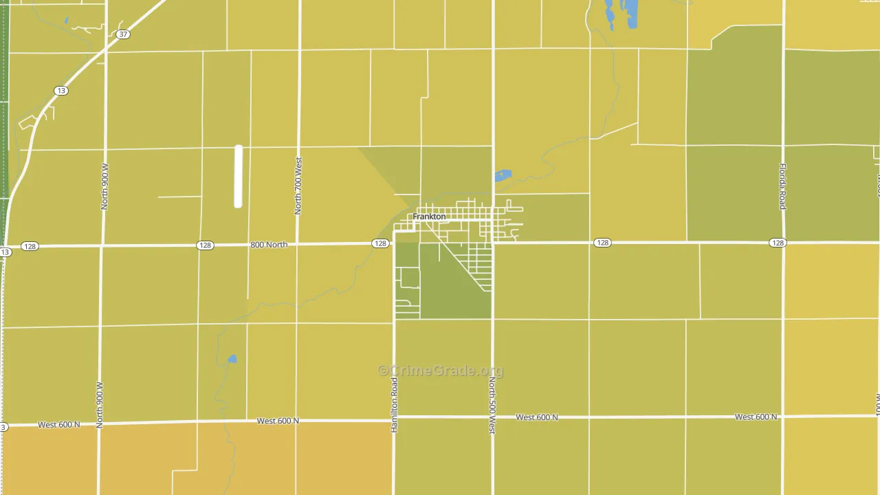 46044, IN Map of Vehicle Theft Rates