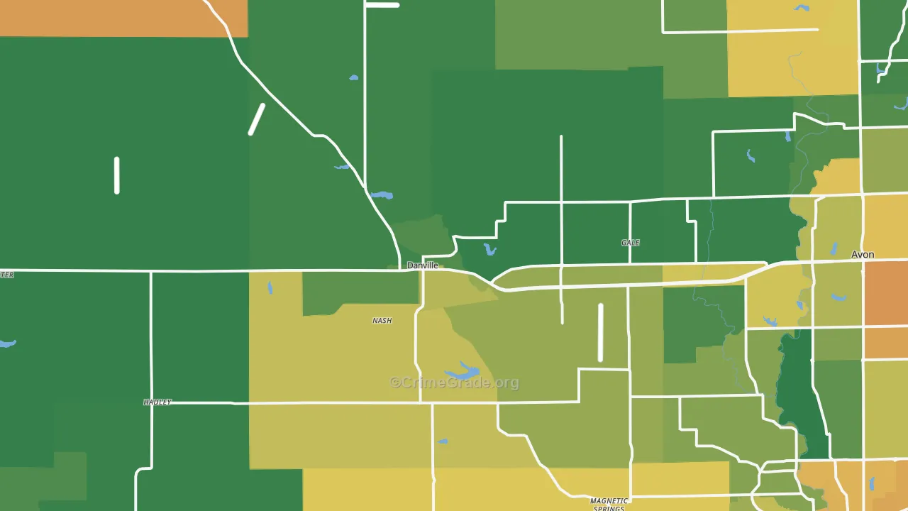 46122, IN Map of Vehicle Theft Rates