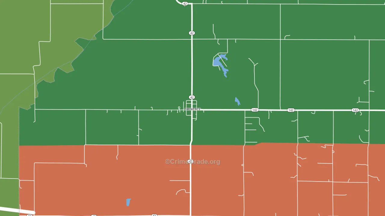 46125, IN Map of Vehicle Theft Rates