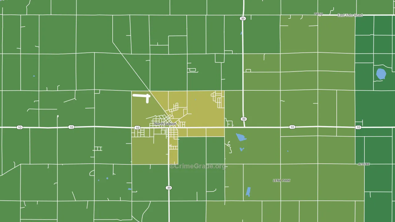 46366, IN Map of Vehicle Theft Rates