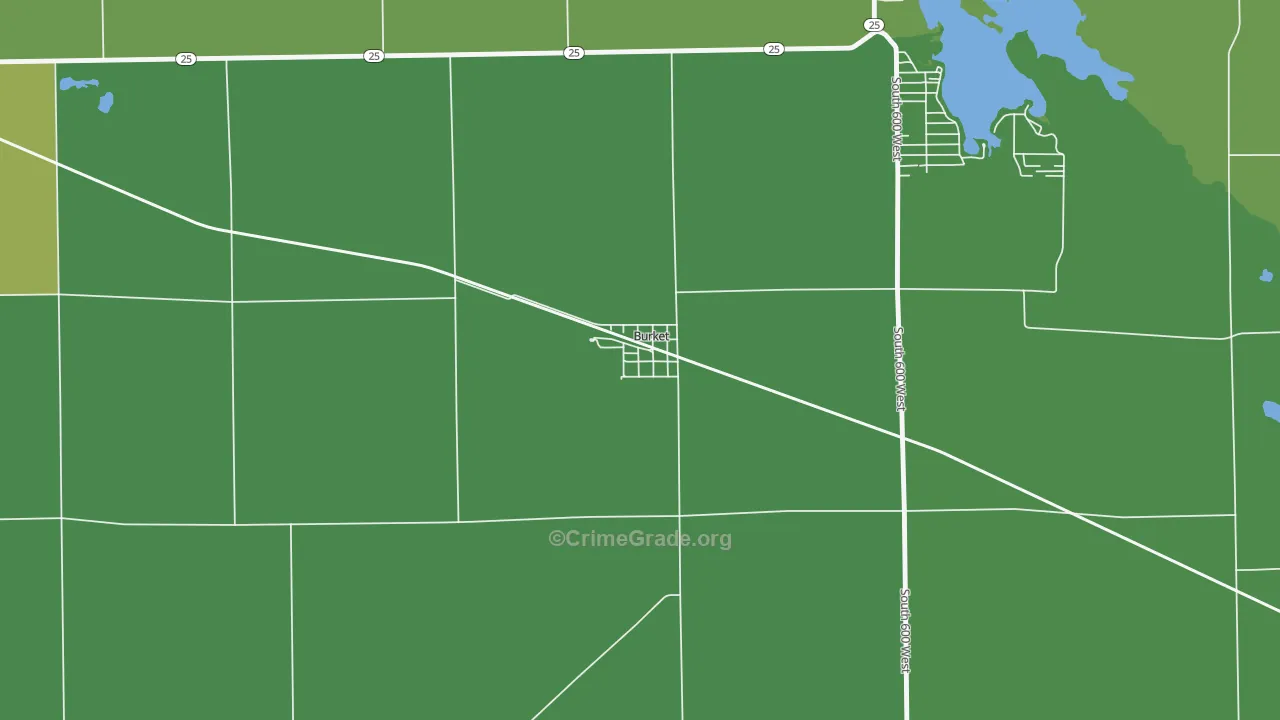 46508, IN Map of Vehicle Theft Rates