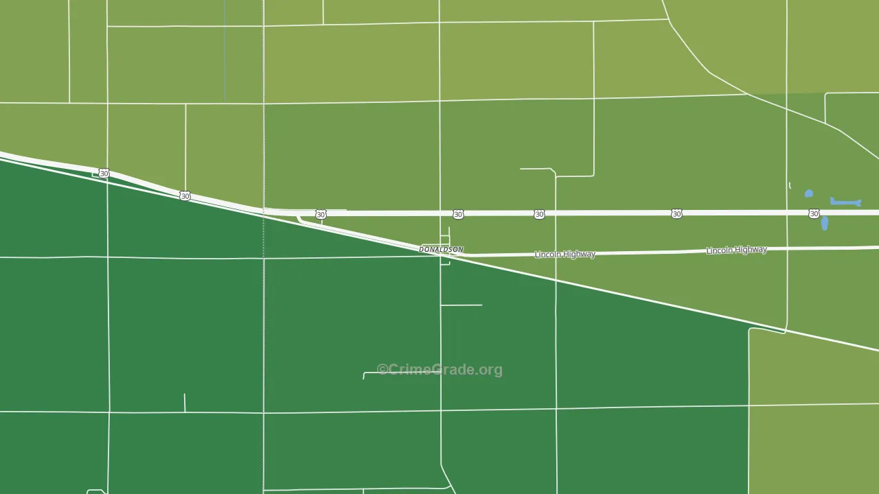 46513, IN Map of Vehicle Theft Rates