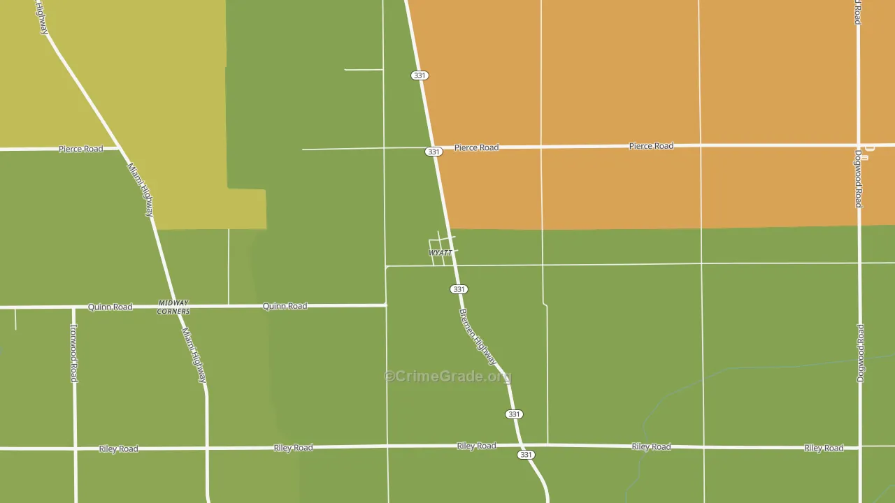 46595, IN Map of Vehicle Theft Rates