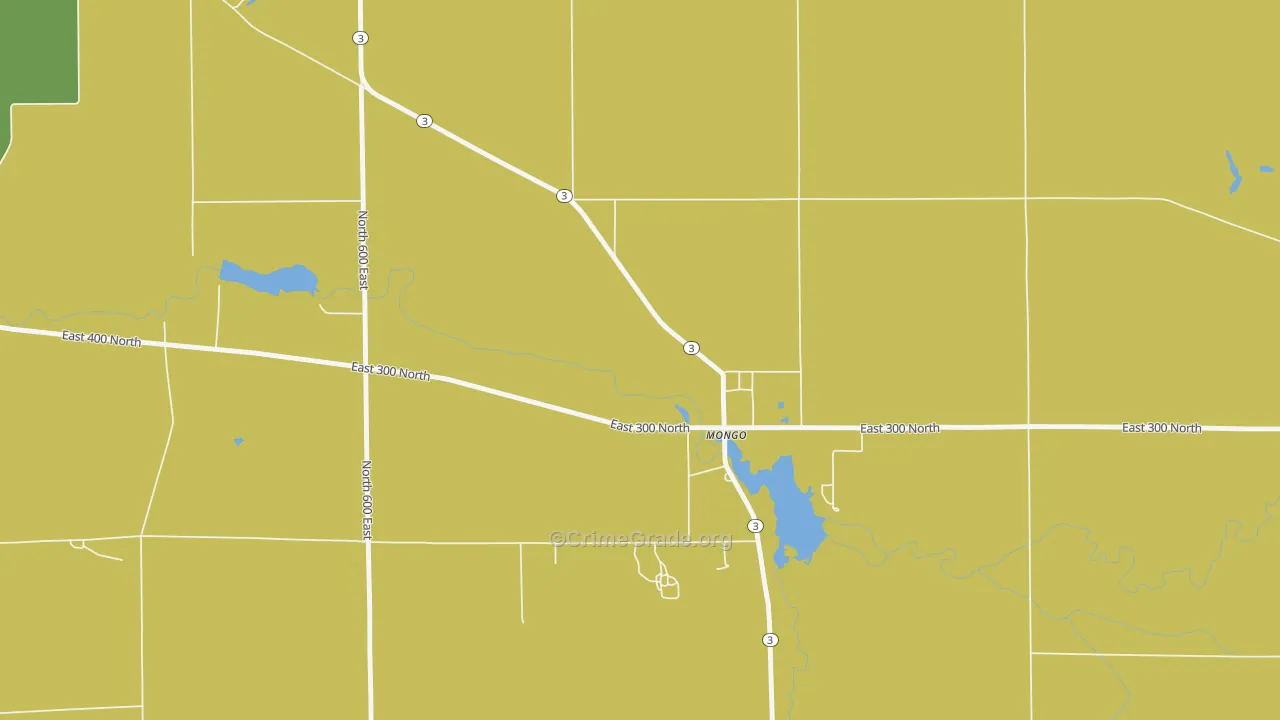 46771, IN Map of Vehicle Theft Rates