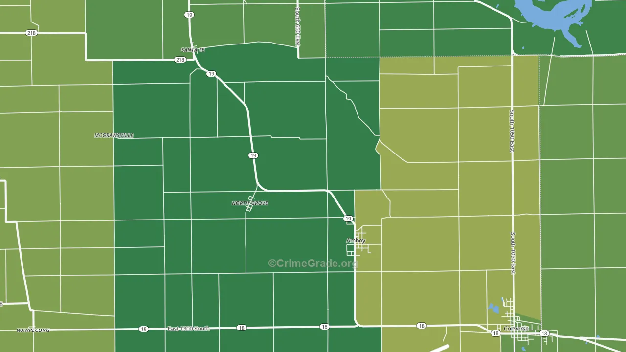 46911, IN Map of Vehicle Theft Rates