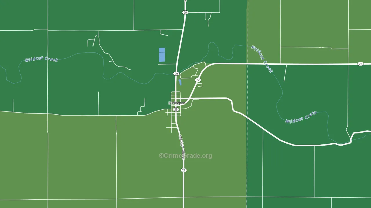 46915, IN Map of Vehicle Theft Rates