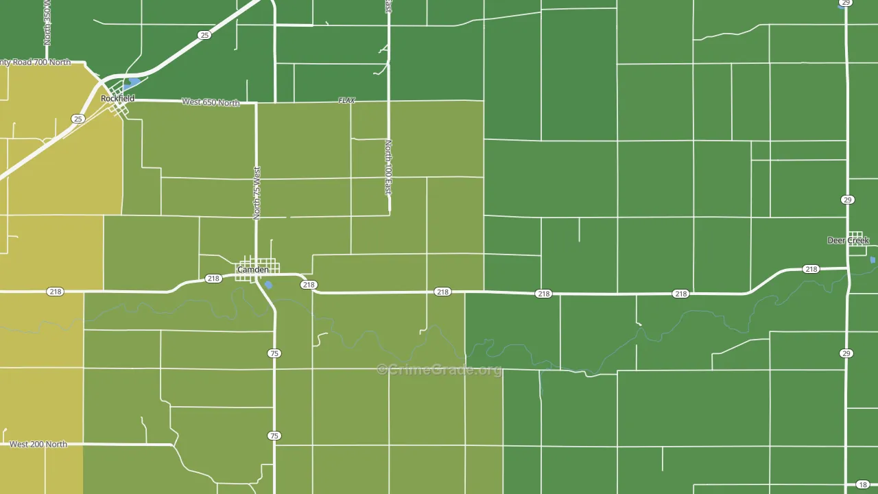 46917, IN Map of Vehicle Theft Rates