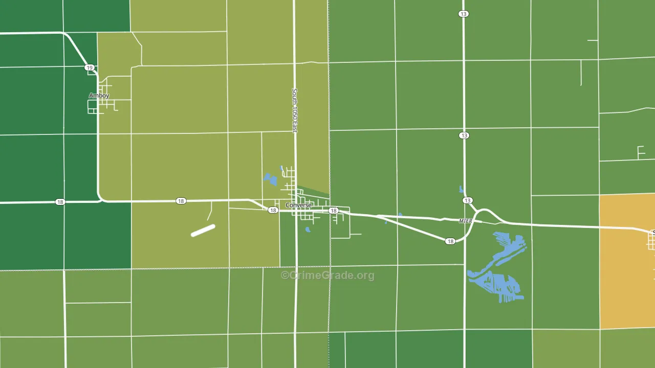 46919, IN Map of Vehicle Theft Rates