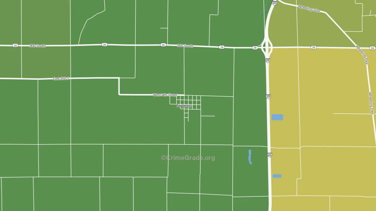 46930, IN Map of Vehicle Theft Rates
