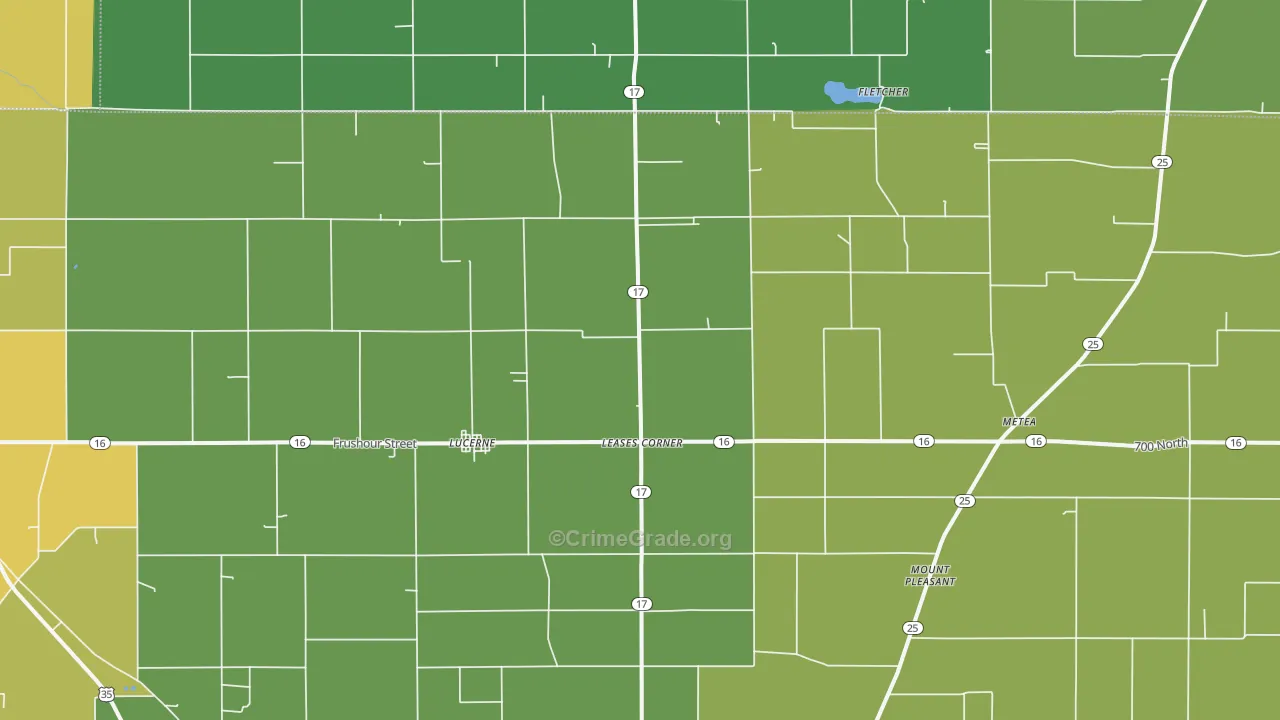 46950, IN Map of Vehicle Theft Rates
