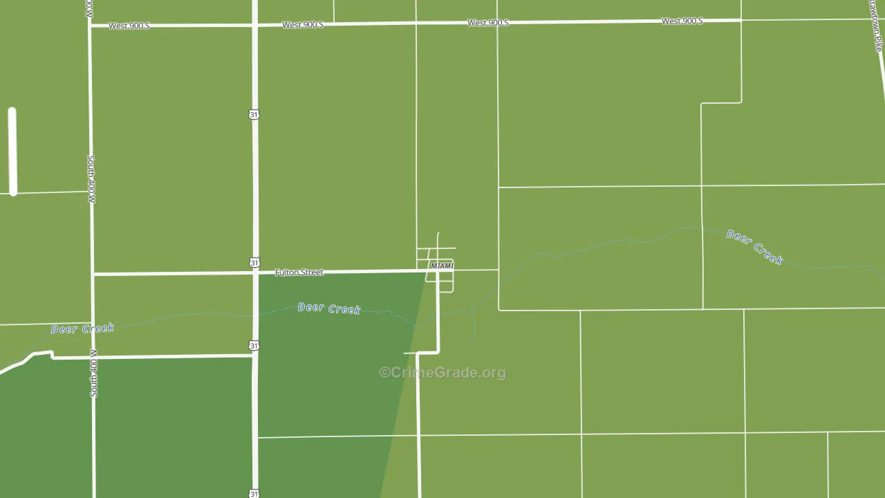 46959, IN Map of Vehicle Theft Rates