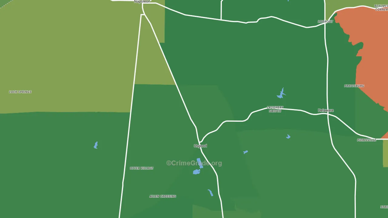 47037, IN Map of Vehicle Theft Rates