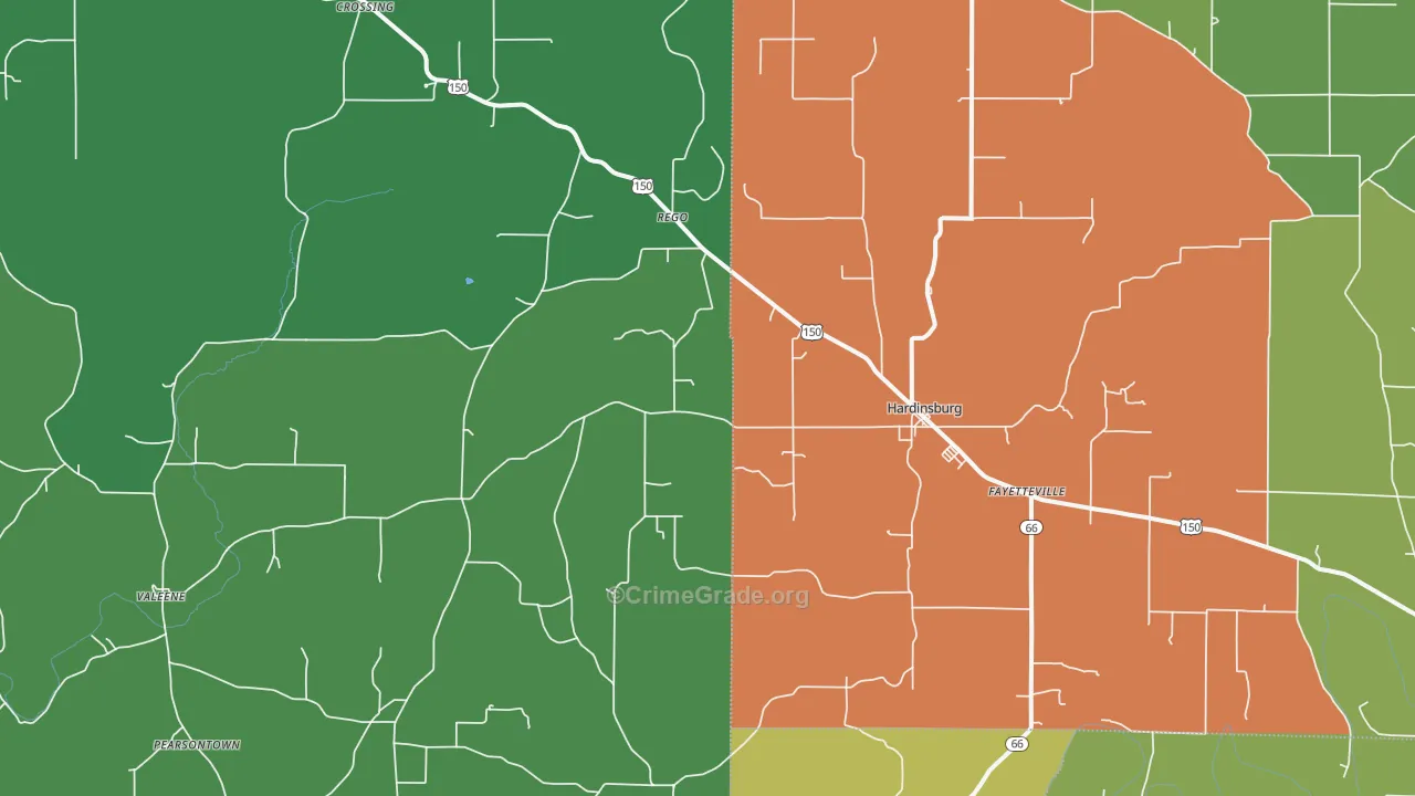 47125, IN Map of Vehicle Theft Rates