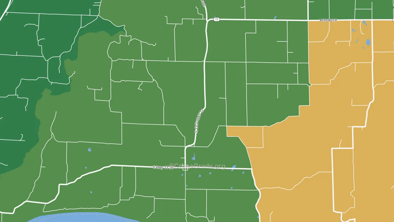 47135, IN Map of Vehicle Theft Rates