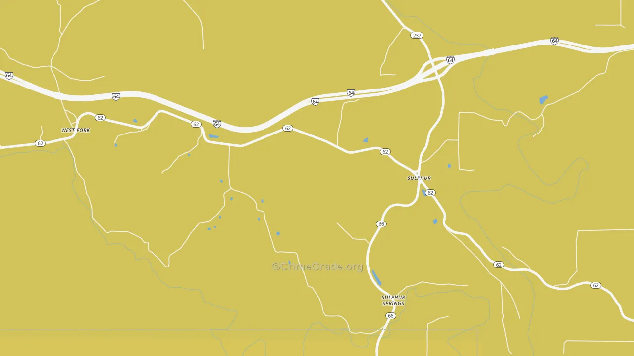 47174, IN Map of Vehicle Theft Rates