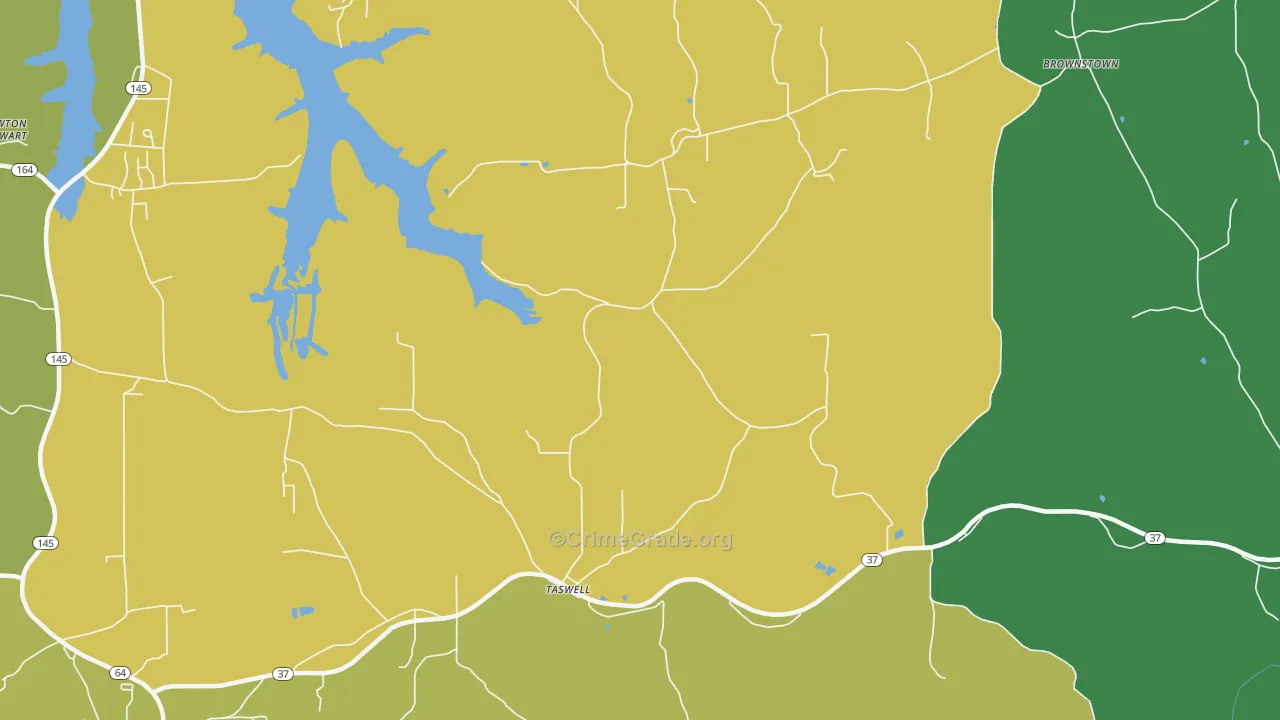 47175, IN Map of Vehicle Theft Rates