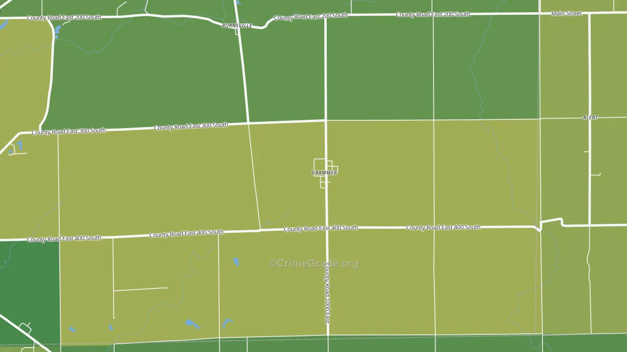 47236, IN Map of Vehicle Theft Rates