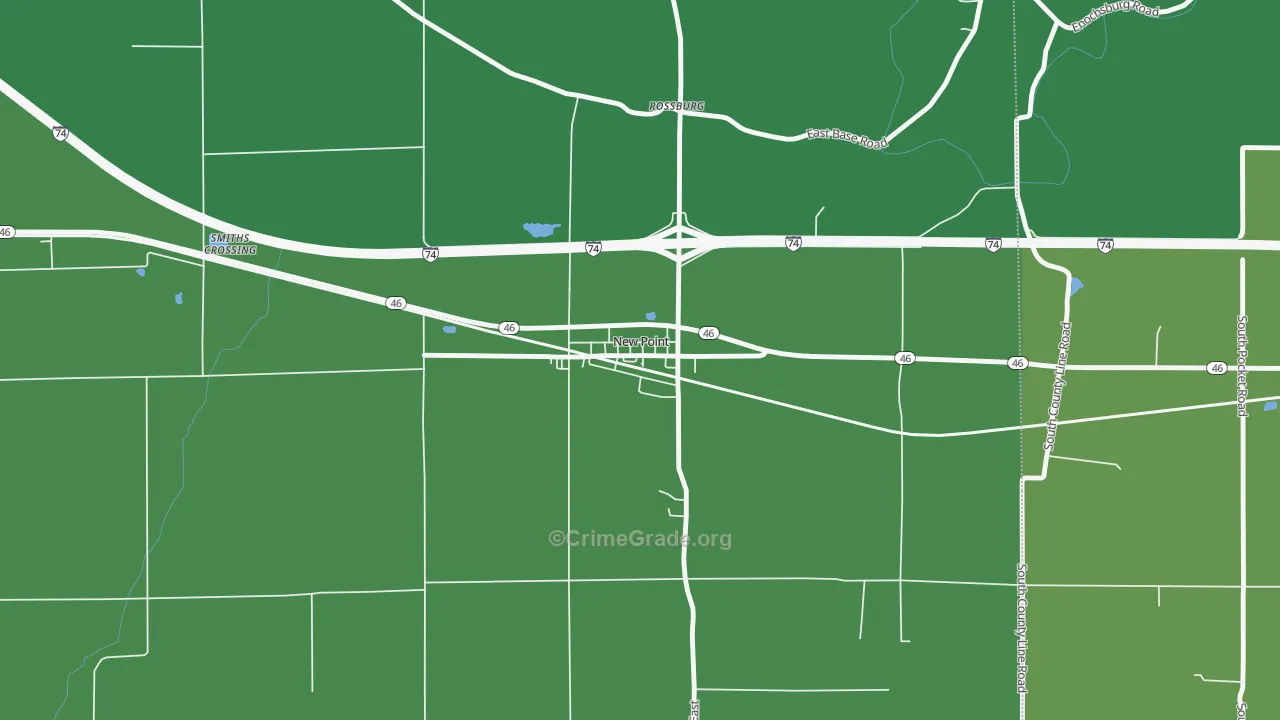 47263, IN Map of Vehicle Theft Rates