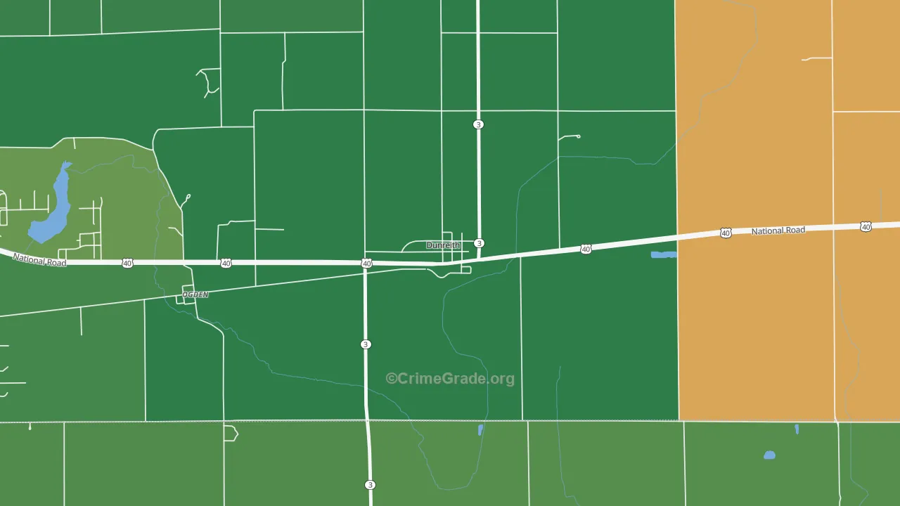 47337, IN Map of Vehicle Theft Rates