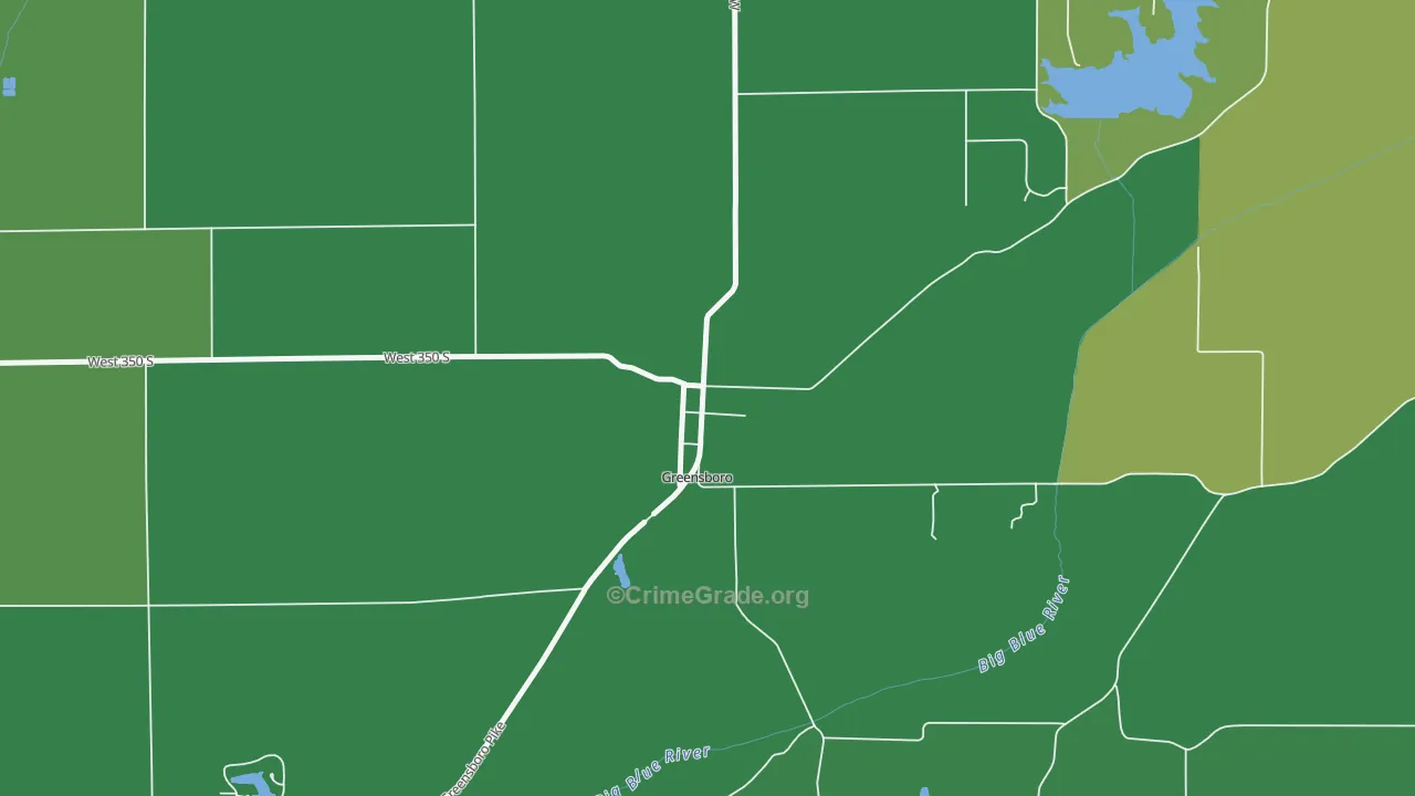47344, IN Map of Vehicle Theft Rates