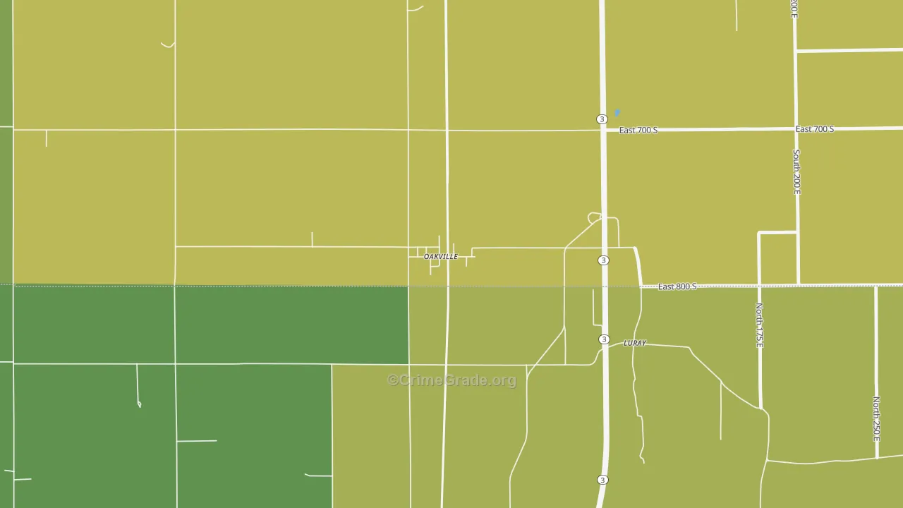 47367, IN Map of Vehicle Theft Rates