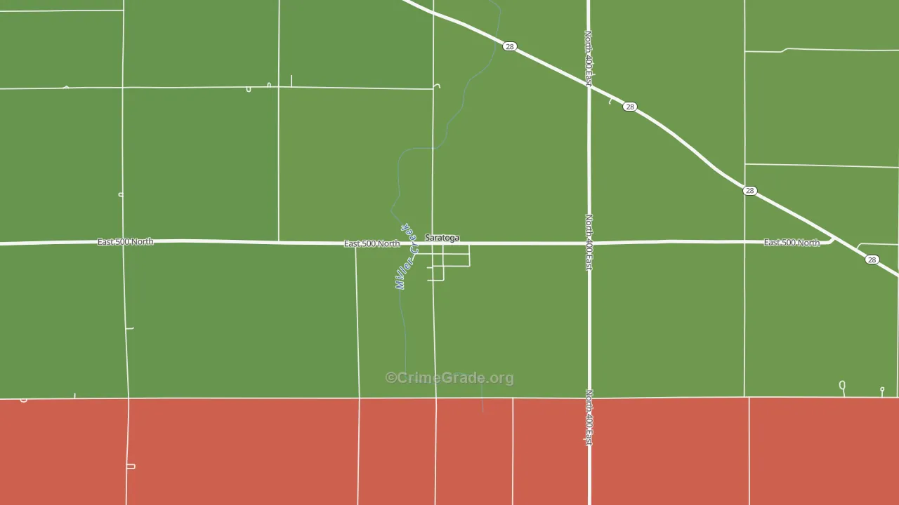 47382, IN Map of Vehicle Theft Rates
