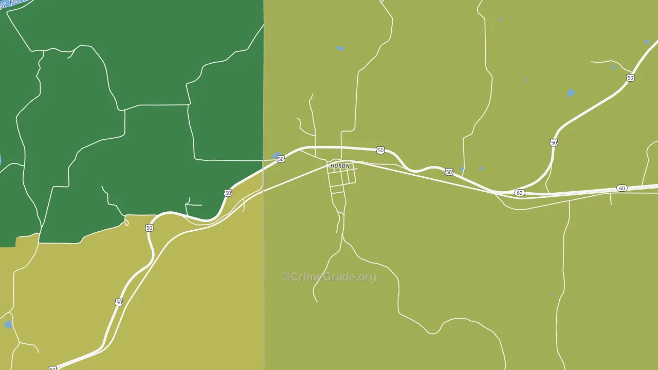 47437, IN Map of Vehicle Theft Rates