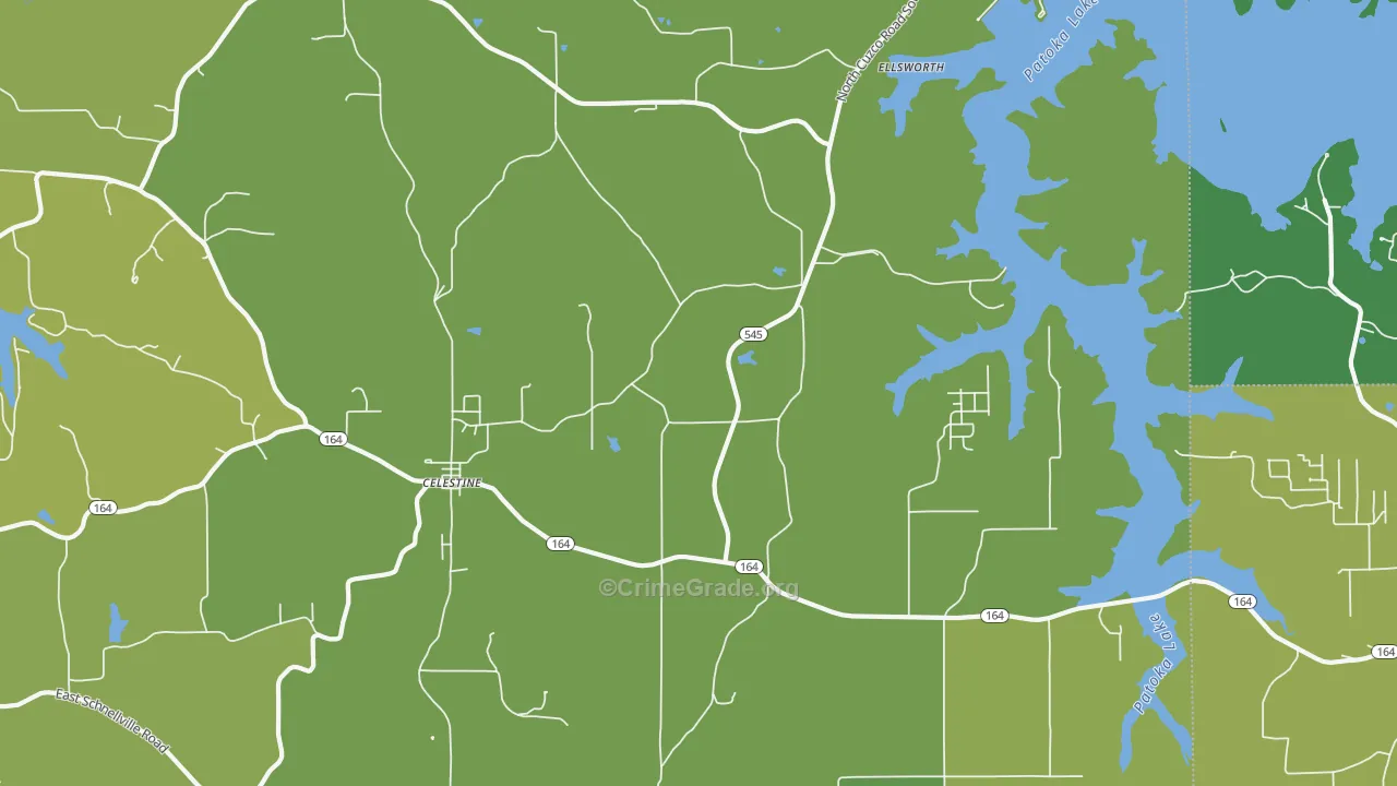 47521, IN Map of Vehicle Theft Rates