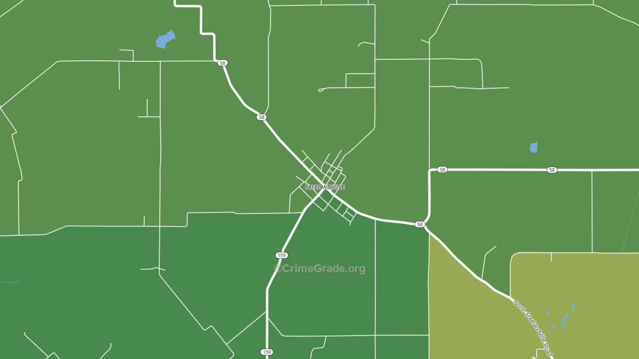 47535, IN Map of Vehicle Theft Rates