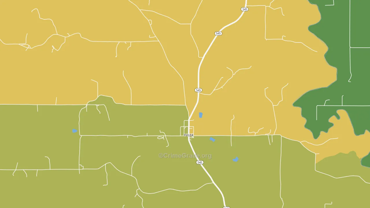 47536, IN Map of Vehicle Theft Rates
