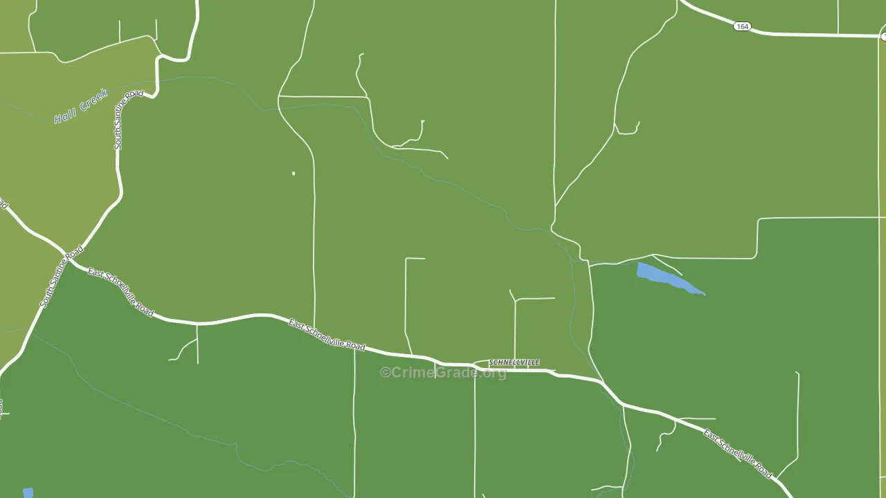 47580, IN Map of Vehicle Theft Rates