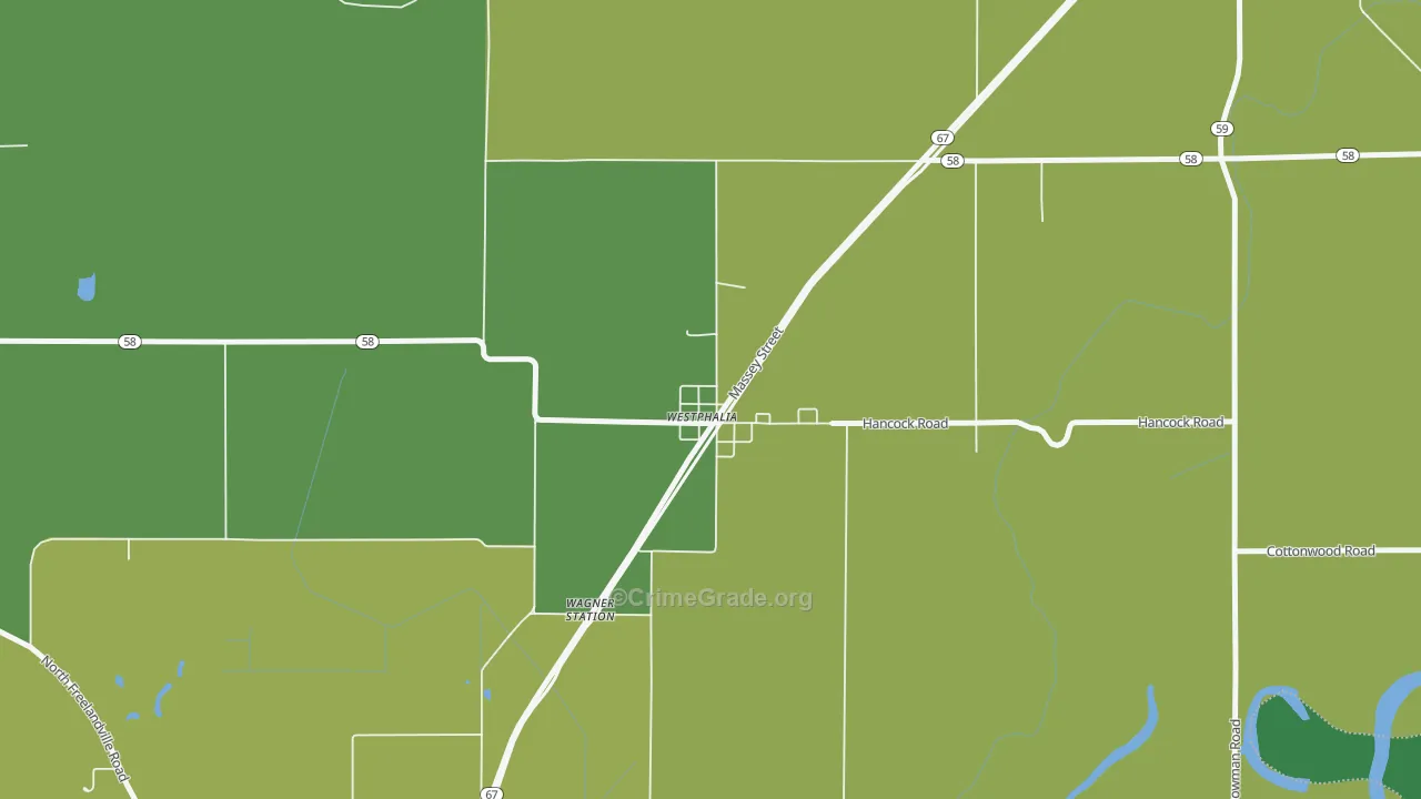 47596, IN Map of Vehicle Theft Rates