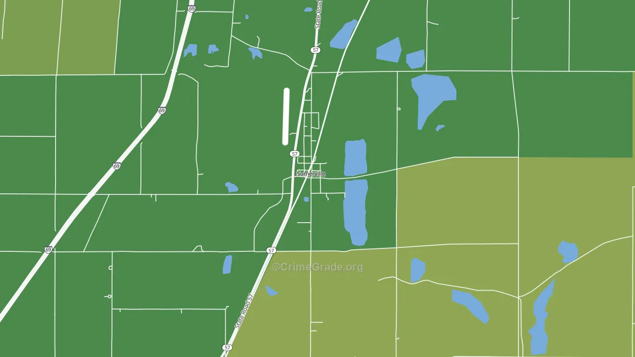 47683, IN Map of Vehicle Theft Rates