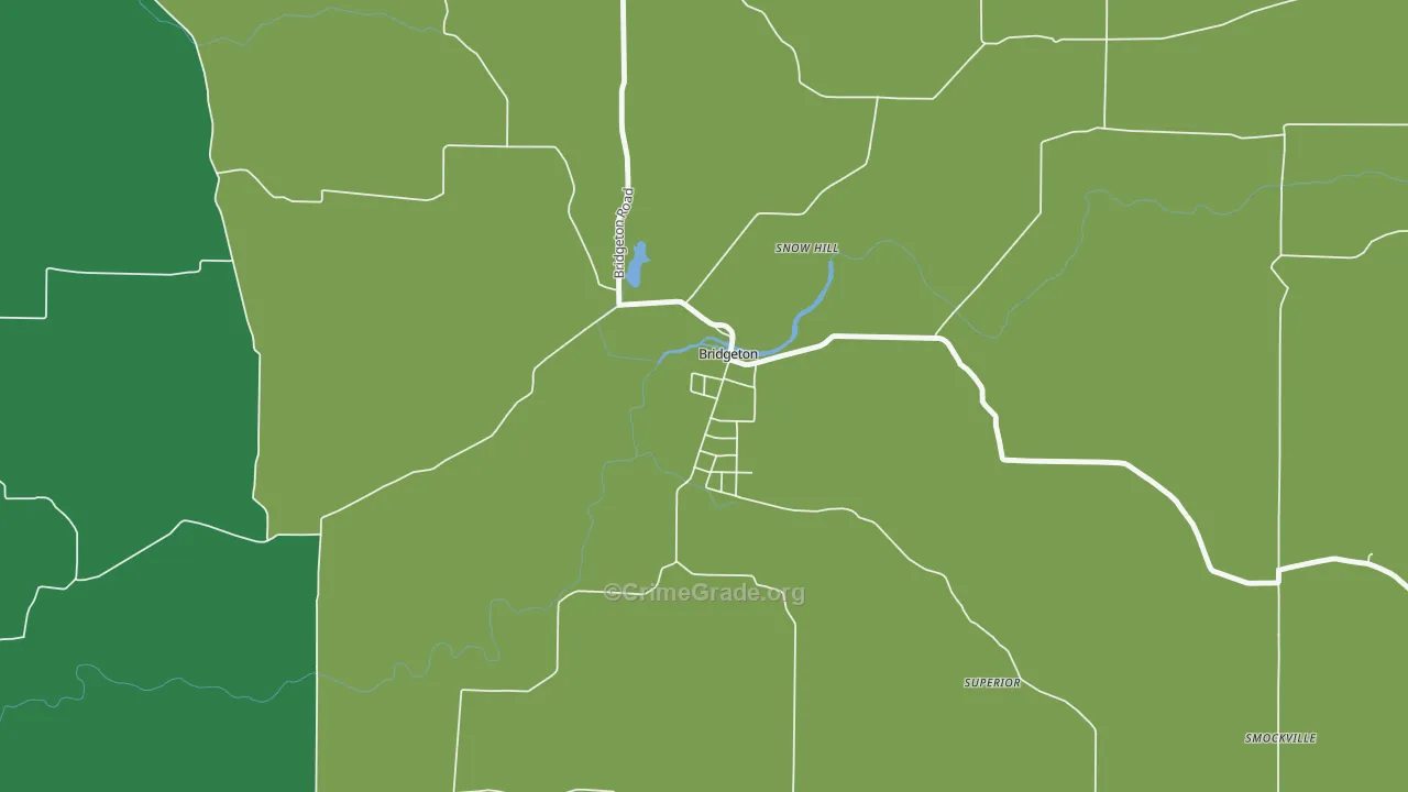 47836, IN Map of Vehicle Theft Rates