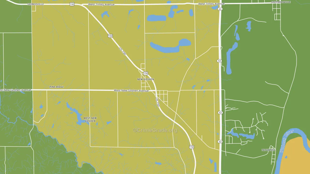 47863, IN Map of Vehicle Theft Rates