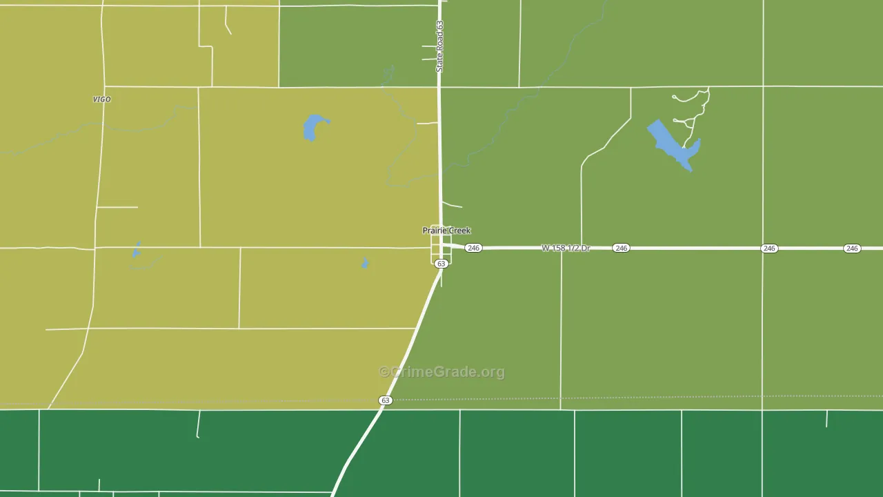 47869, IN Map of Vehicle Theft Rates